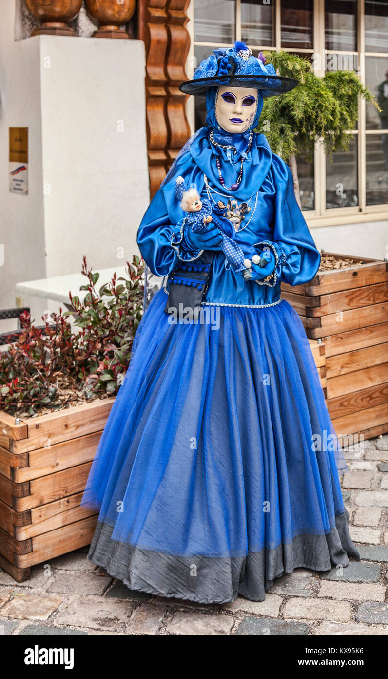 Doll in Carnival Costume and Mask Stock Image - Image of beauty, concept:  51680091