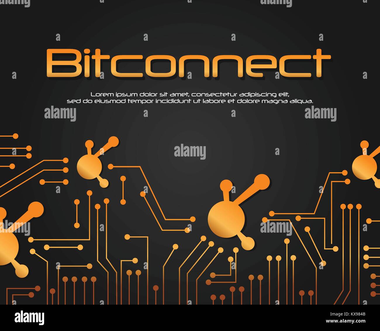 Bit connect bitcoin blockchain background Stock Vector Image & Art - Alamy