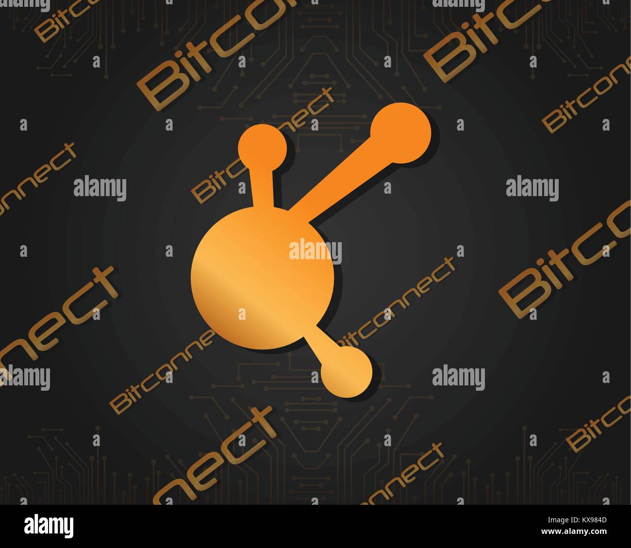 Bit connect bitcoin blockchain background Stock Vector Image & Art - Alamy