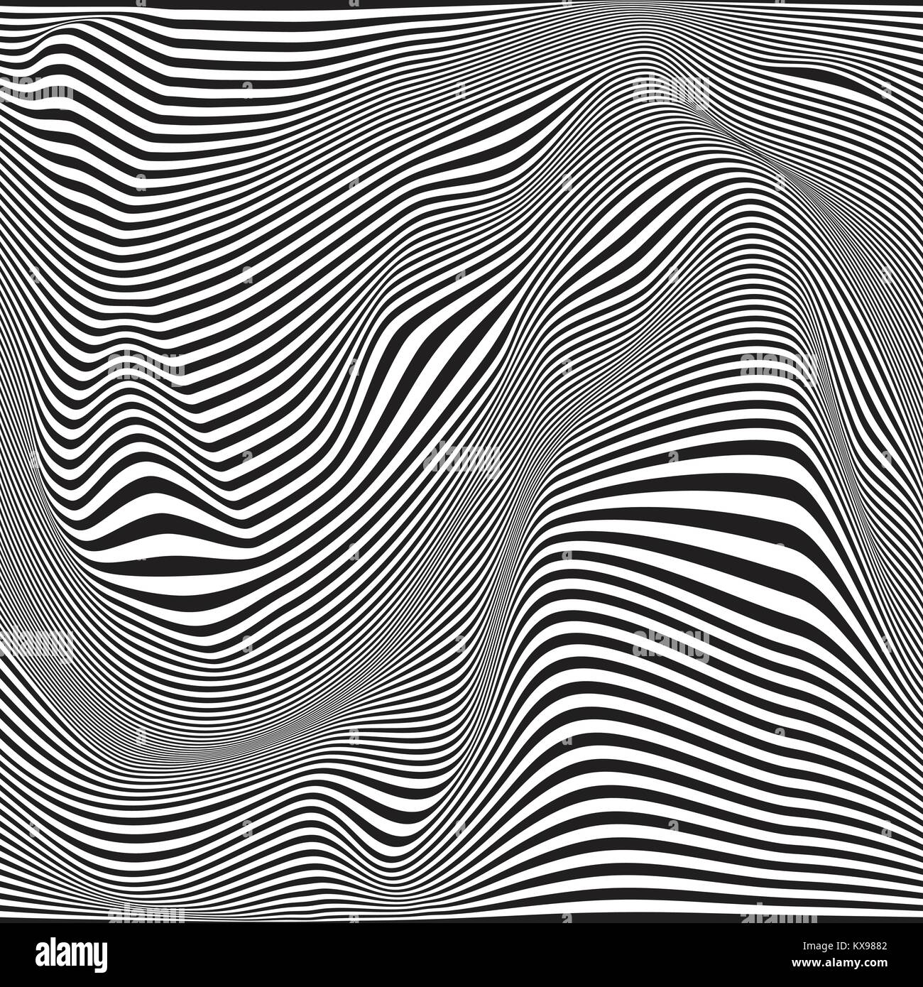 abstract Seamless ripple pattern. Repeating vector texture Wavy graphic