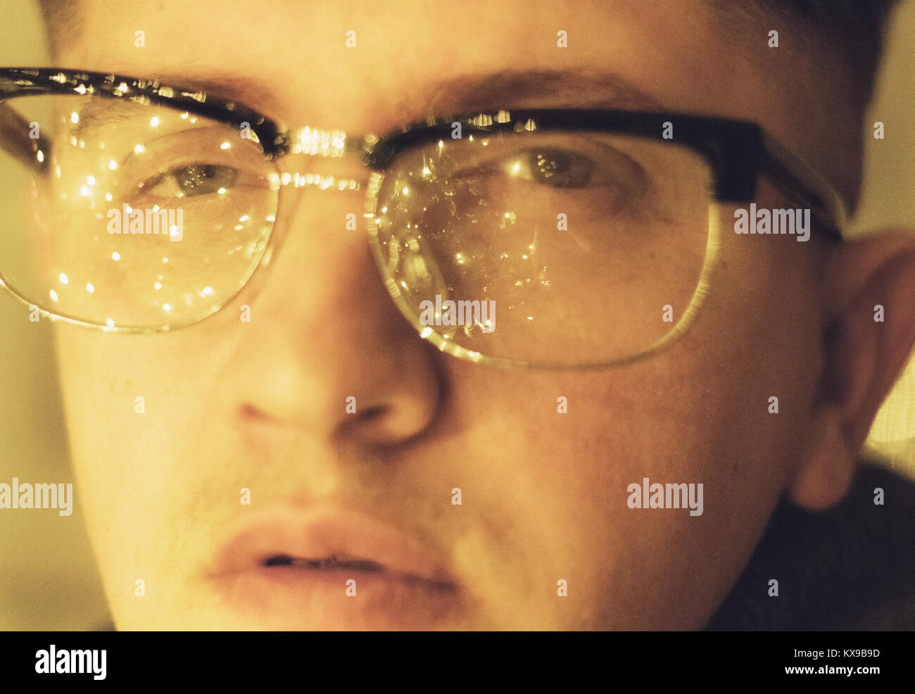 Man eye glasses hi-res stock photography and images - Alamy