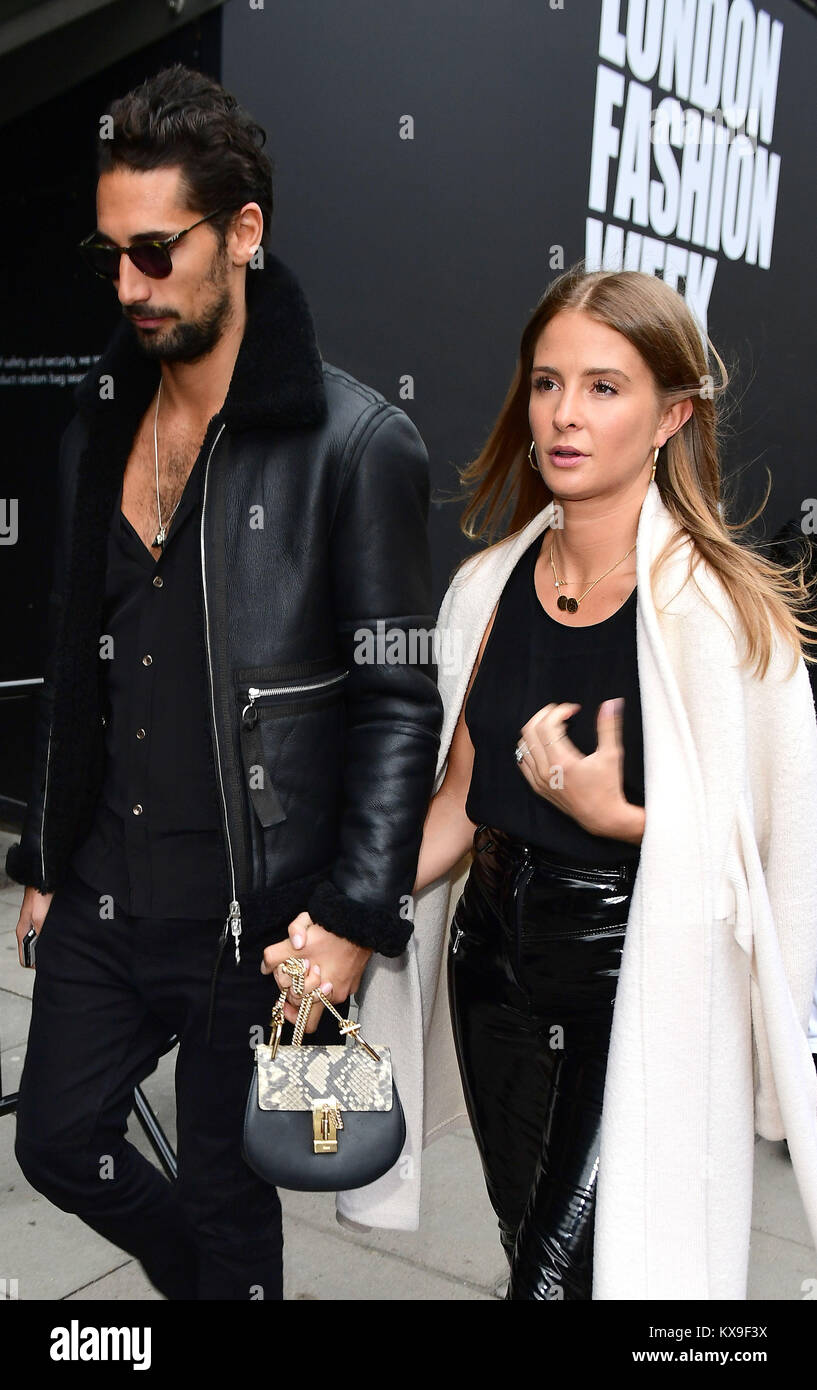 Millie Mackintosh and Hugo Taylor leave the Blood Brother London