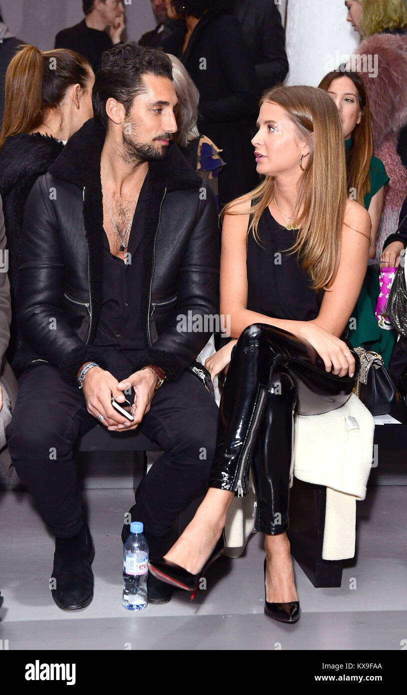 Hugo Taylor and Millie Mackintosh on the front row during the Blood