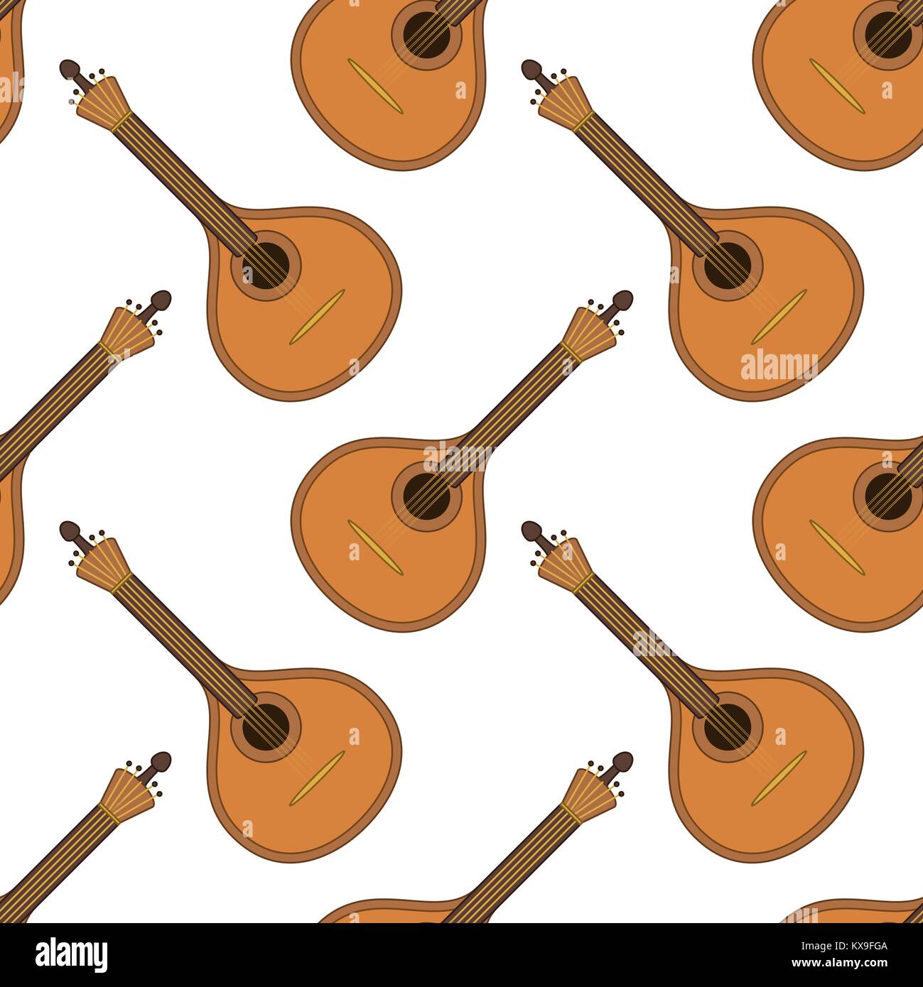 Musical instrument mandolin, seamless Stock Vector Image & Art Alamy