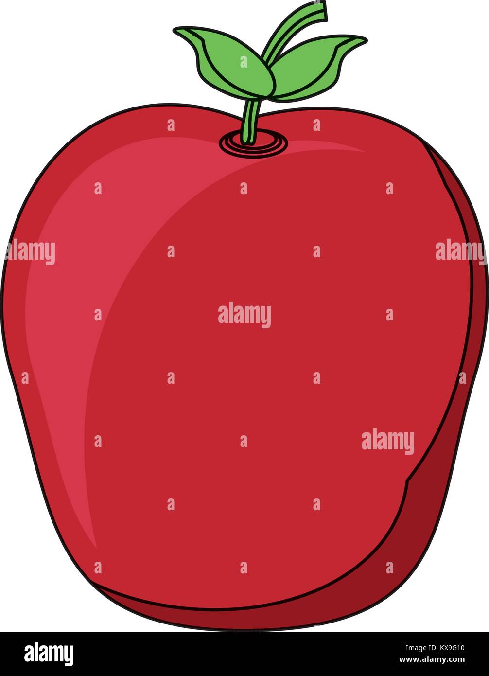 apple fruit icon Stock Vector Image & Art - Alamy