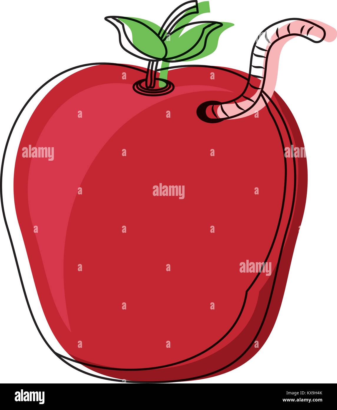 apple fruit icon Stock Vector Image & Art - Alamy