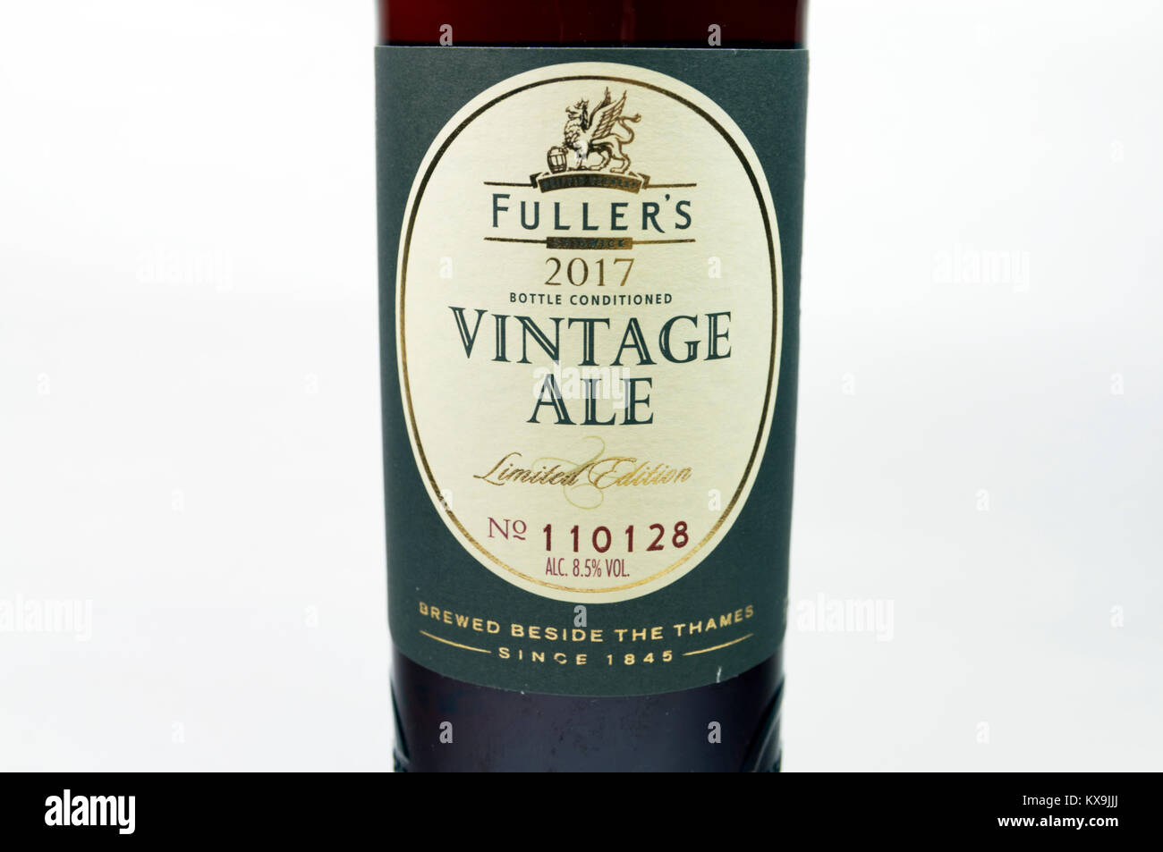 Fullers limited edition Vintage Ale, 2017. Stock Photo