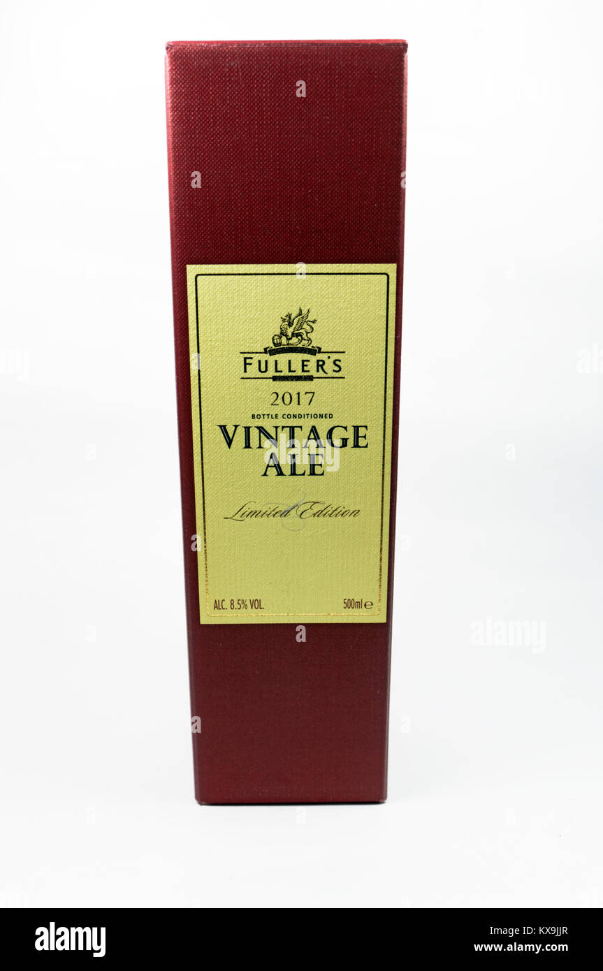 Fullers limited edition Vintage Ale, 2017. Stock Photo