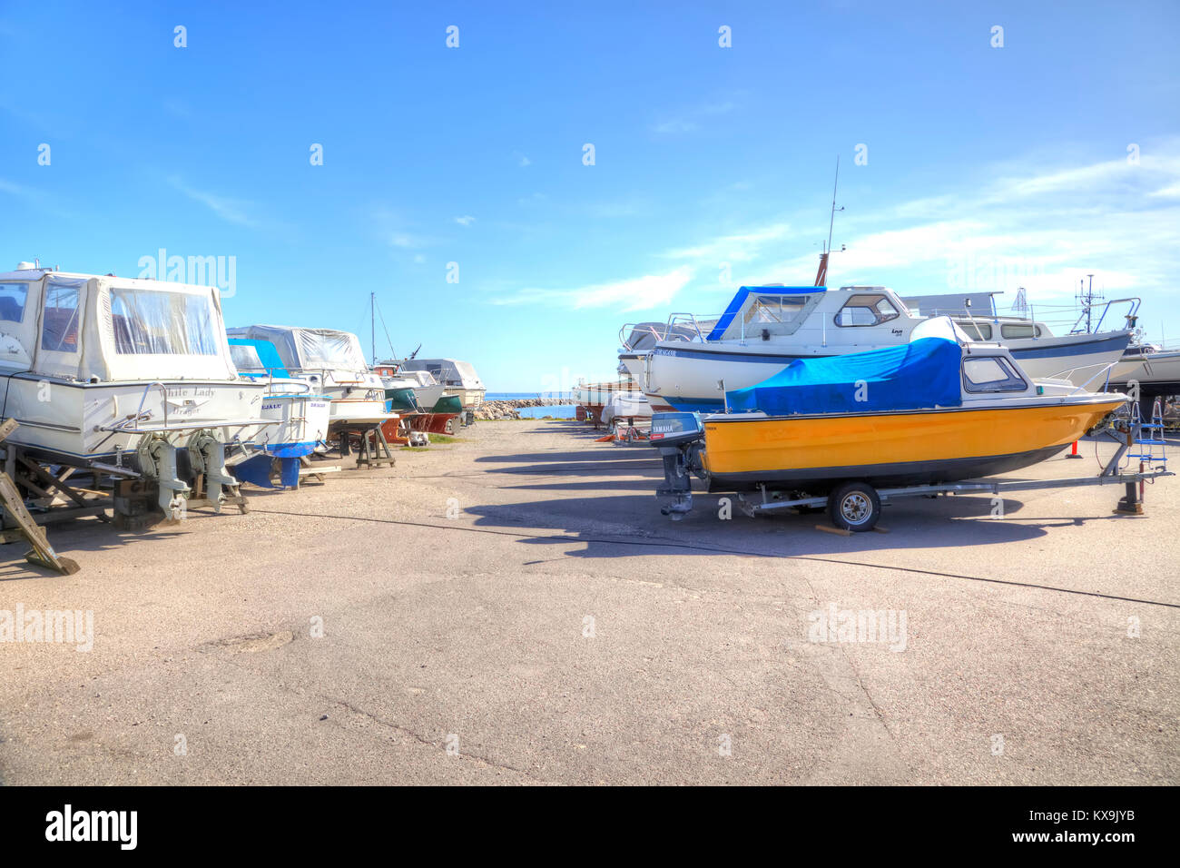 Slipway boats boat parking hi-res stock photography and images - Alamy