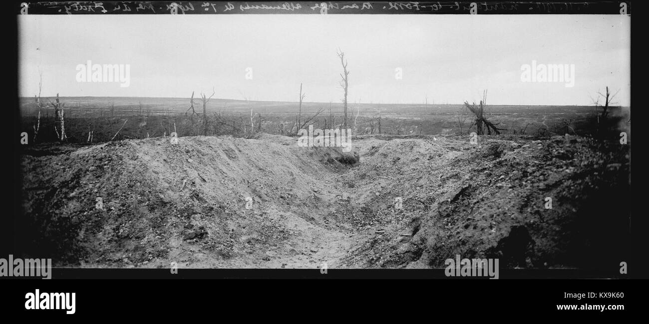 Photograph of German trenches near Fruty in Nanteuil-la-Fosse during ...