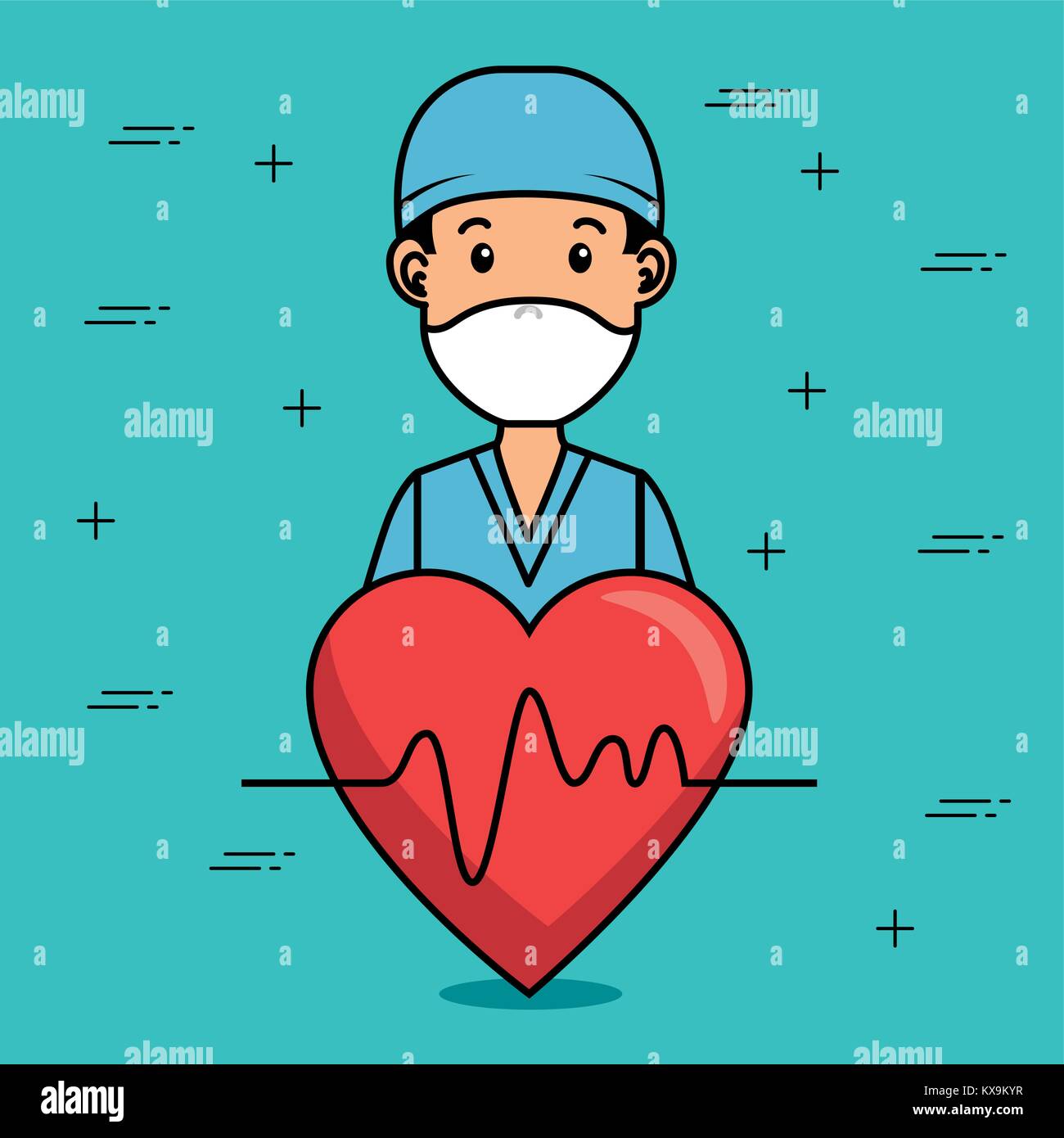 doctor medical center cartoon Stock Vector Image & Art - Alamy