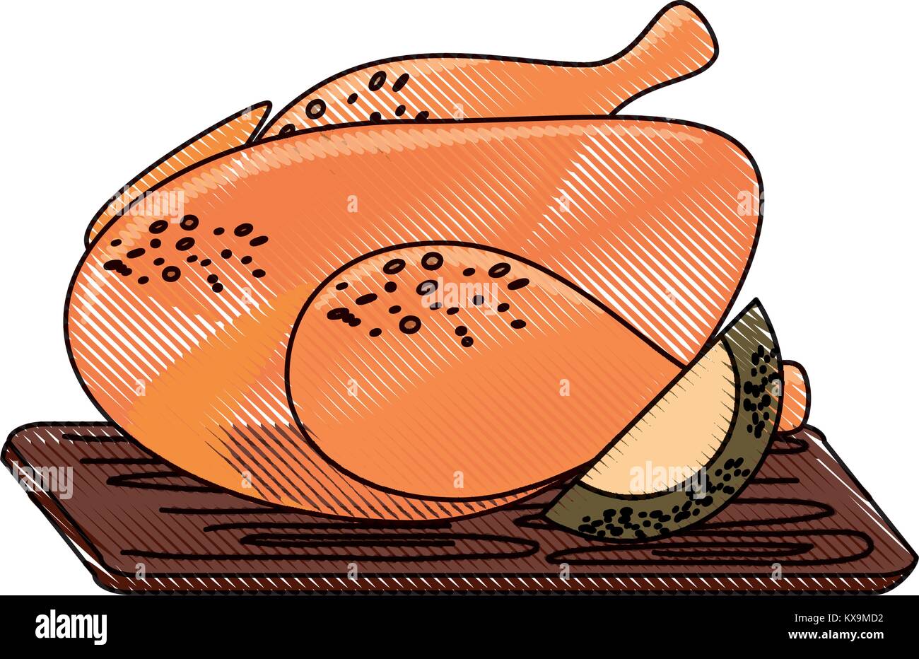 roast chicken design Stock Vector Image & Art - Alamy