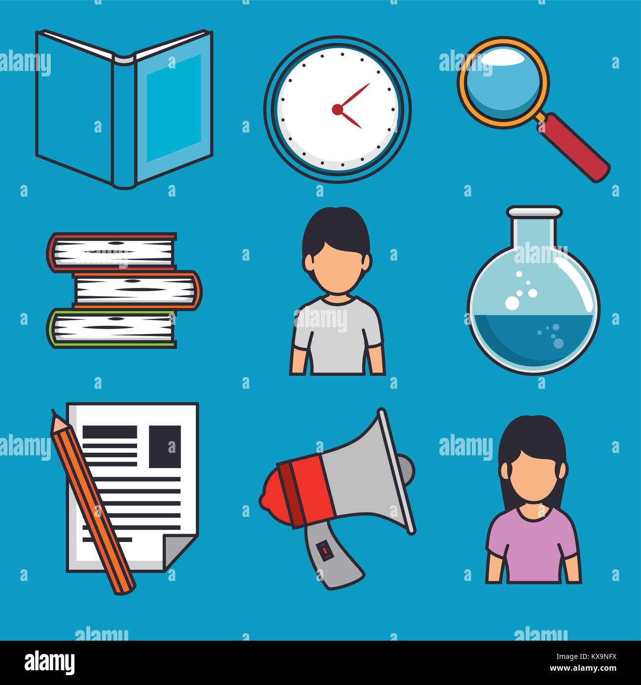set of education online icons Stock Vector Image & Art - Alamy