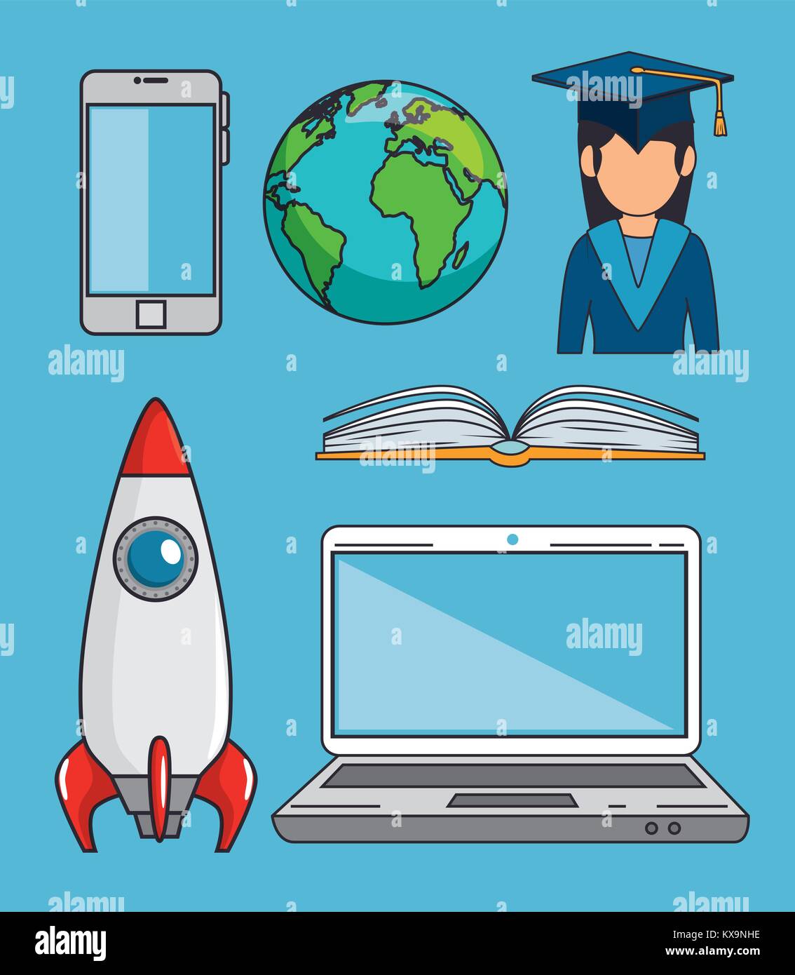set of education online icons Stock Vector Image & Art - Alamy