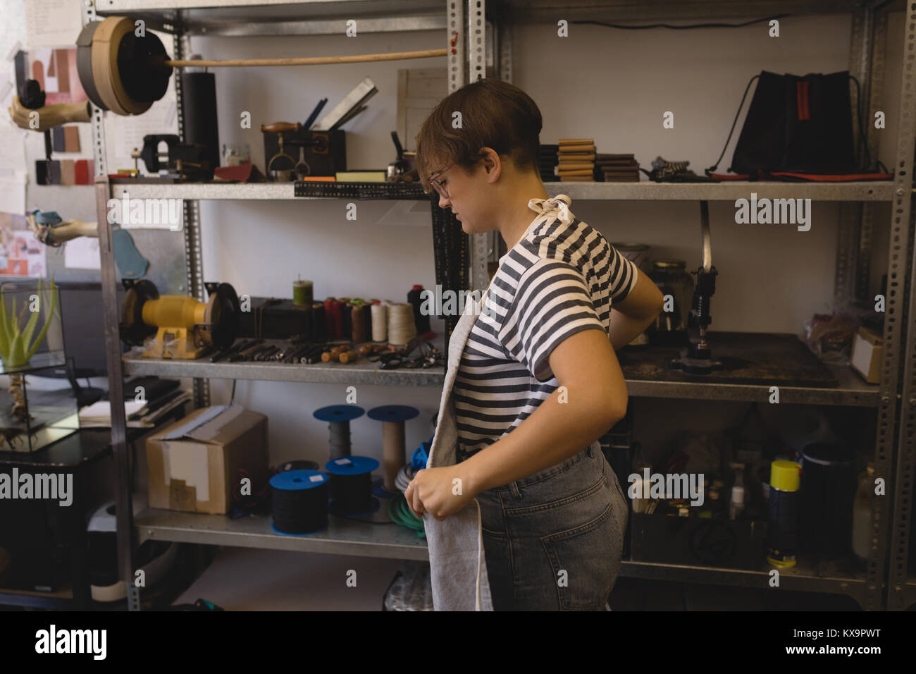 Owner wearing apron standing hi res stock photography and images Alamy Owner wearing apron standing hi res stock photography and images Alamy