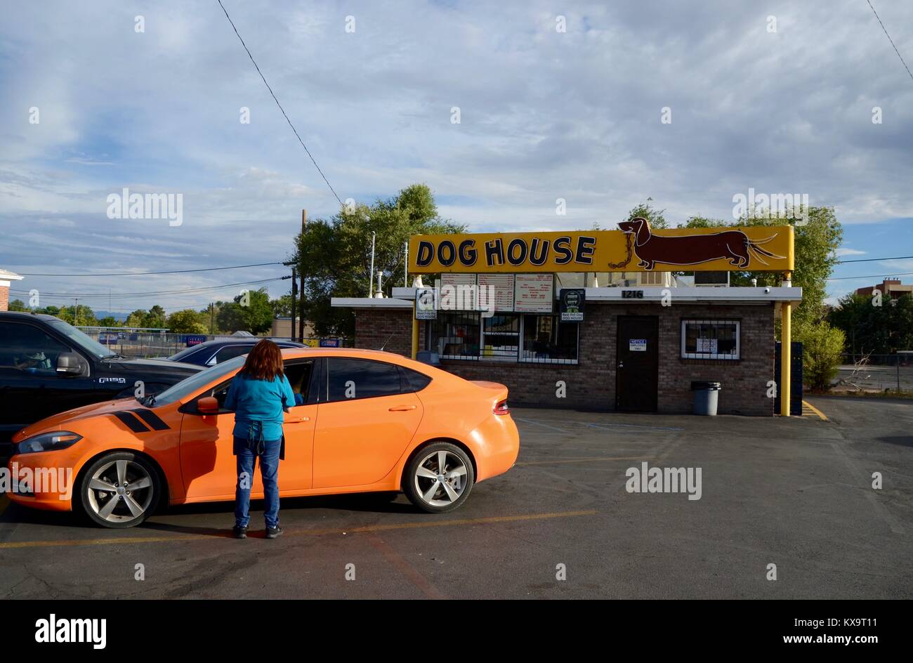 the dog house drive in 1216 Central Ave SW Albuquerque, NM 87121 Stock