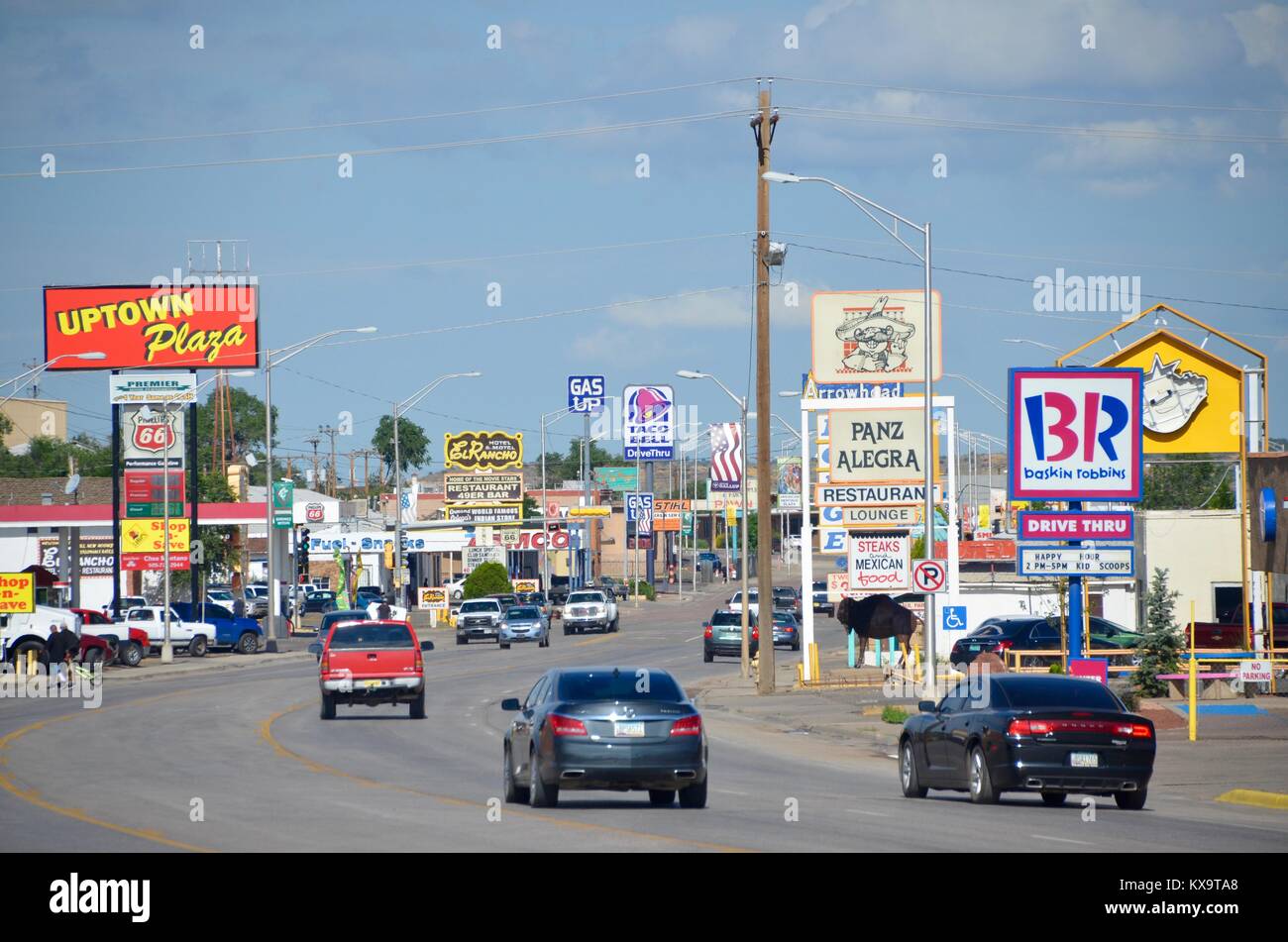 route 66 travelling through gallup new mexico USA Stock Photo Alamy