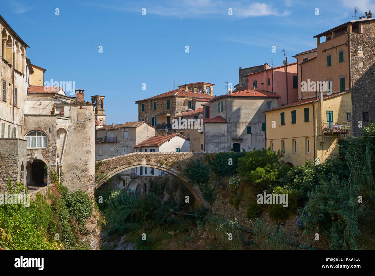 Dolcedo, Liguria, Italy, medical town, very picturesque Stock Photo