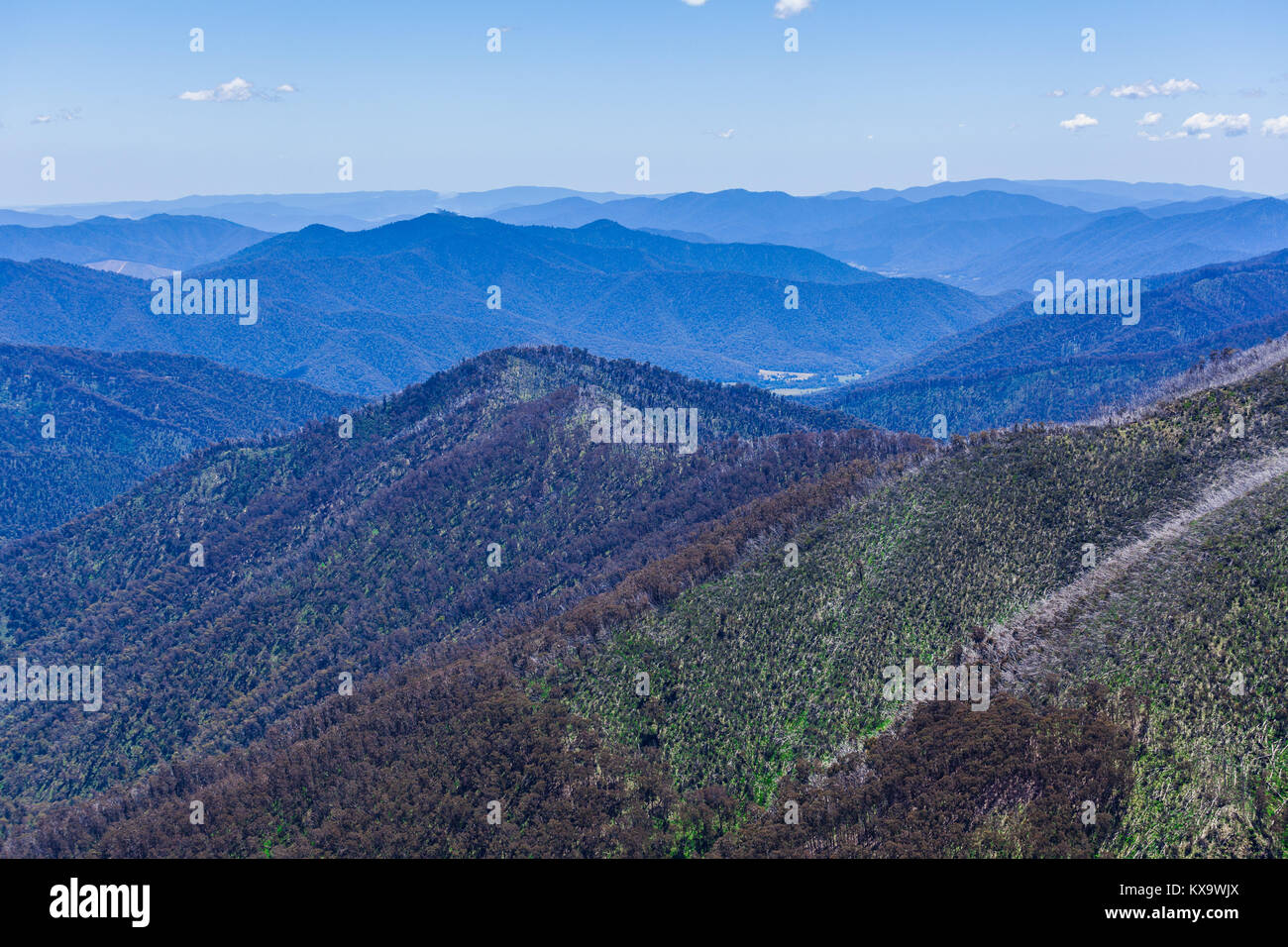 Beautiful Australian Alps, Victoria, Australia Stock Photo