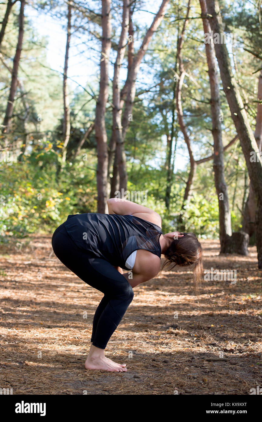 yoga chair pose twist