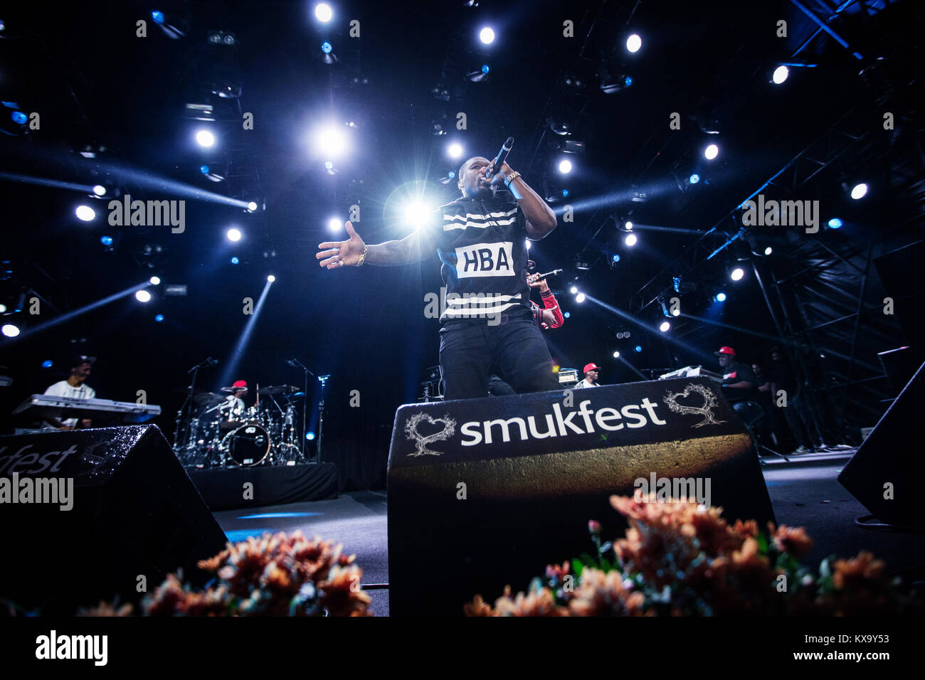 The American rapper, actor and entrepreneur 50 Cent performs a live ...