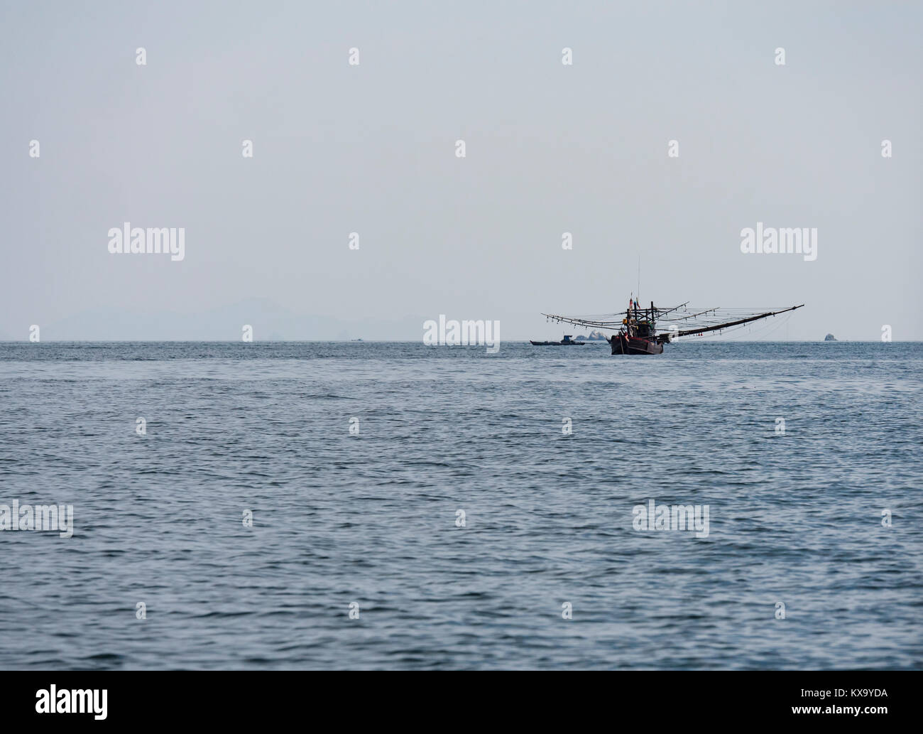 Fishing Boat At The Andaman Sea On The Outskirts Of The Mergui Or 