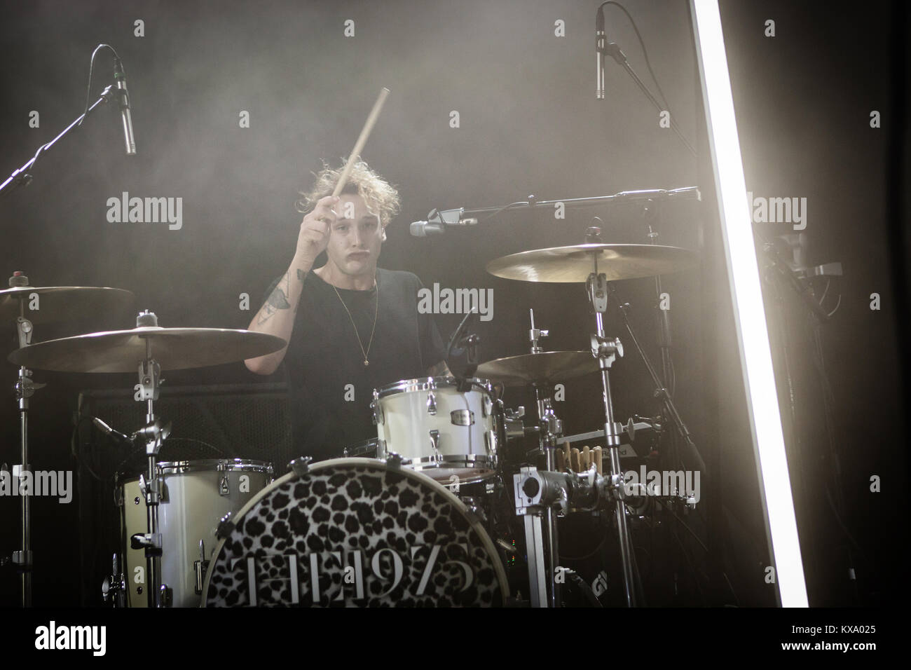 The English indie rock band The 1975 performs a live concert at the