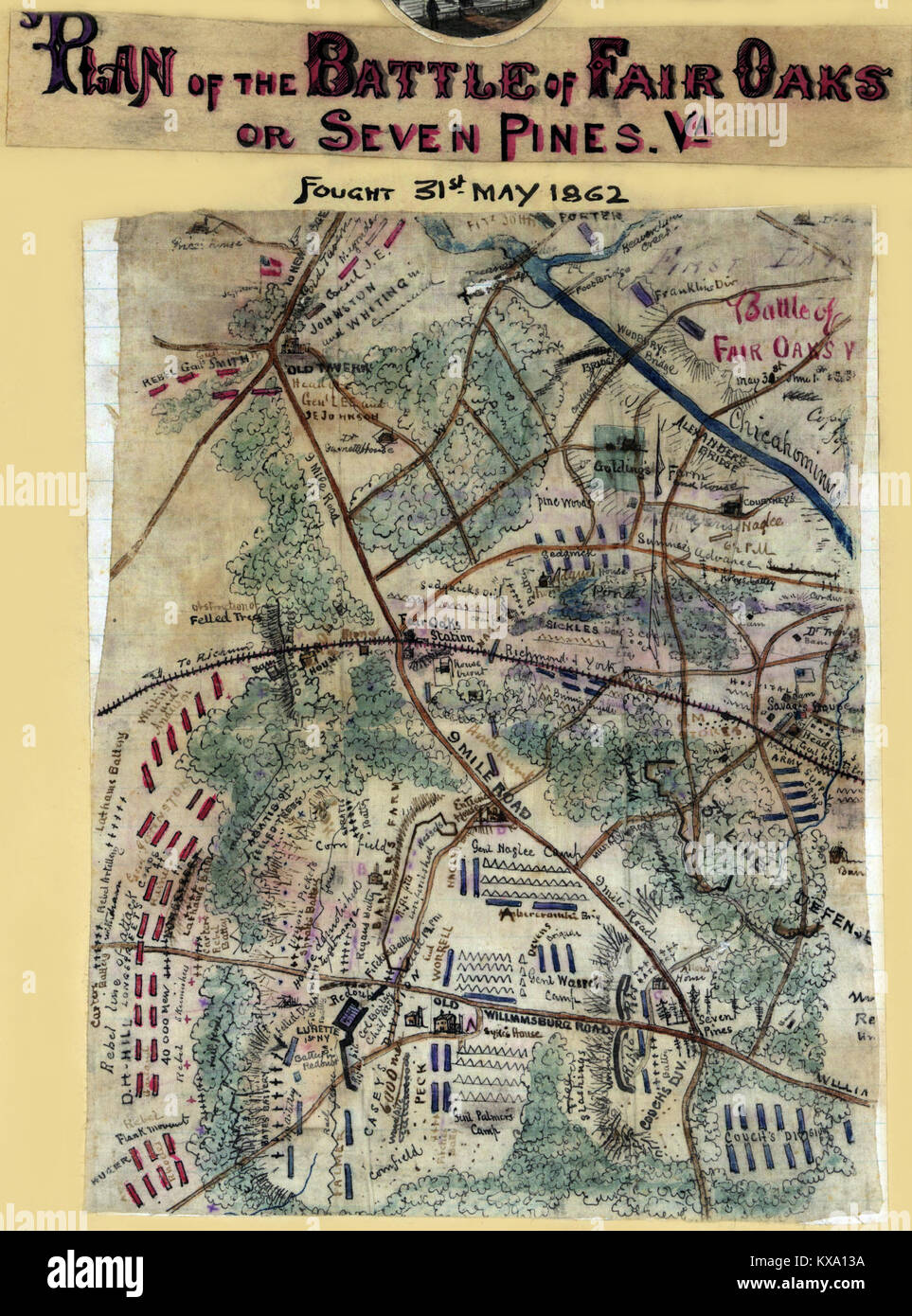 Battle of yorktown map hi-res stock photography and images - Alamy