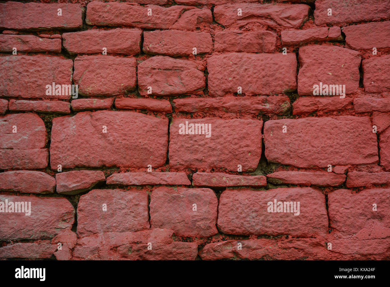 A red brick wall of old house in Varanasi, India Stock Photo Alamy