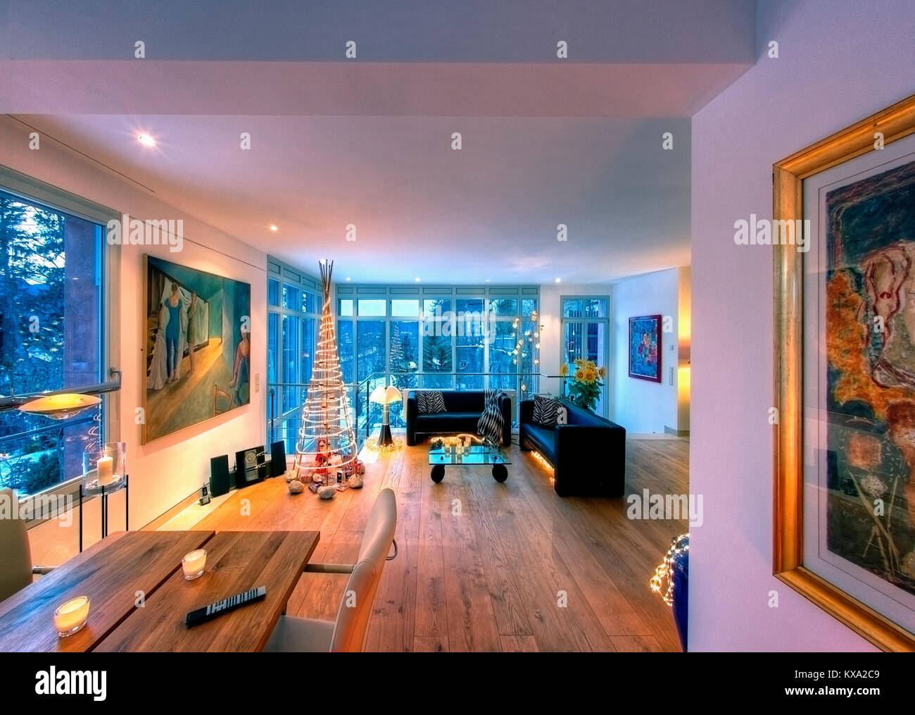 DE - BAVARIA: Contemporary Interior  (HDR Image) Stock Photo
