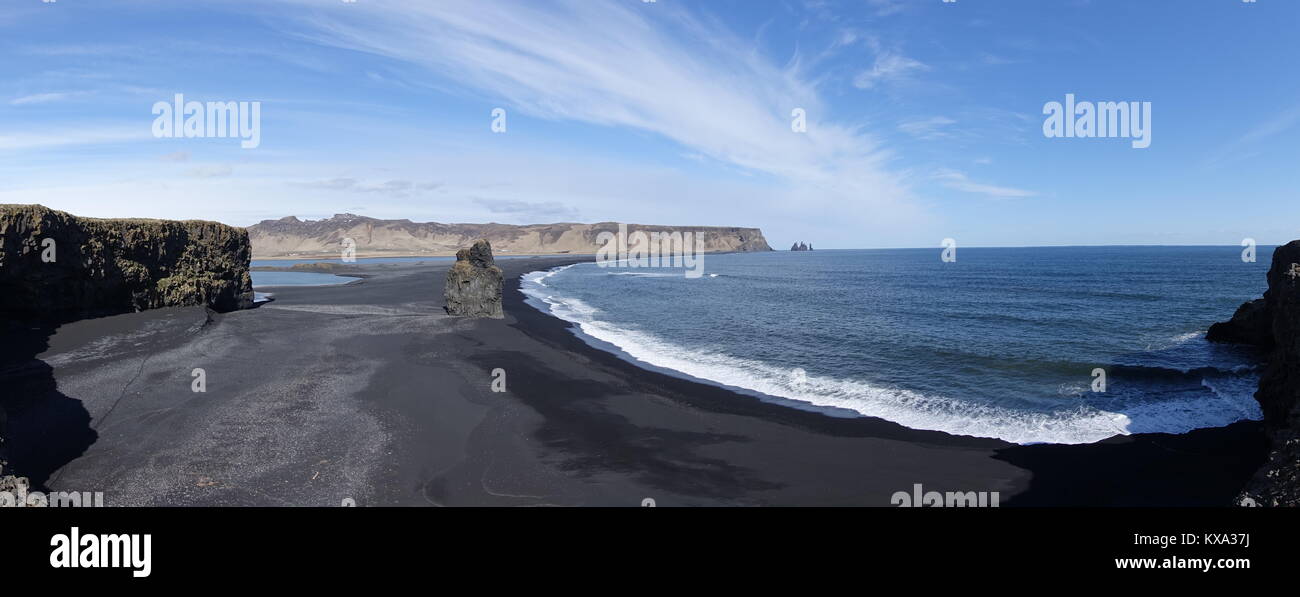 Vik Beach Iceland Stock Photo