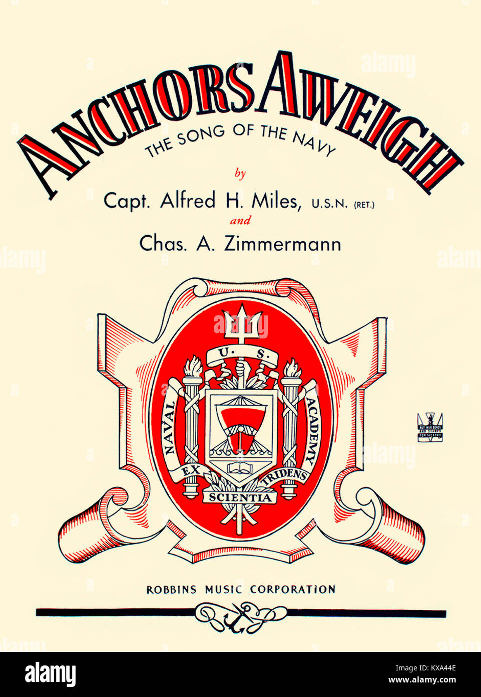 Anchors aweigh the song of the navy hires stock photography and images