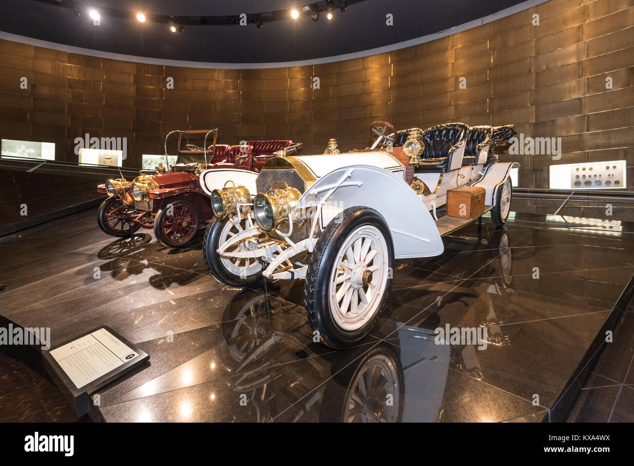 Cars from the Mercedes Museum Collection. Stock Photo