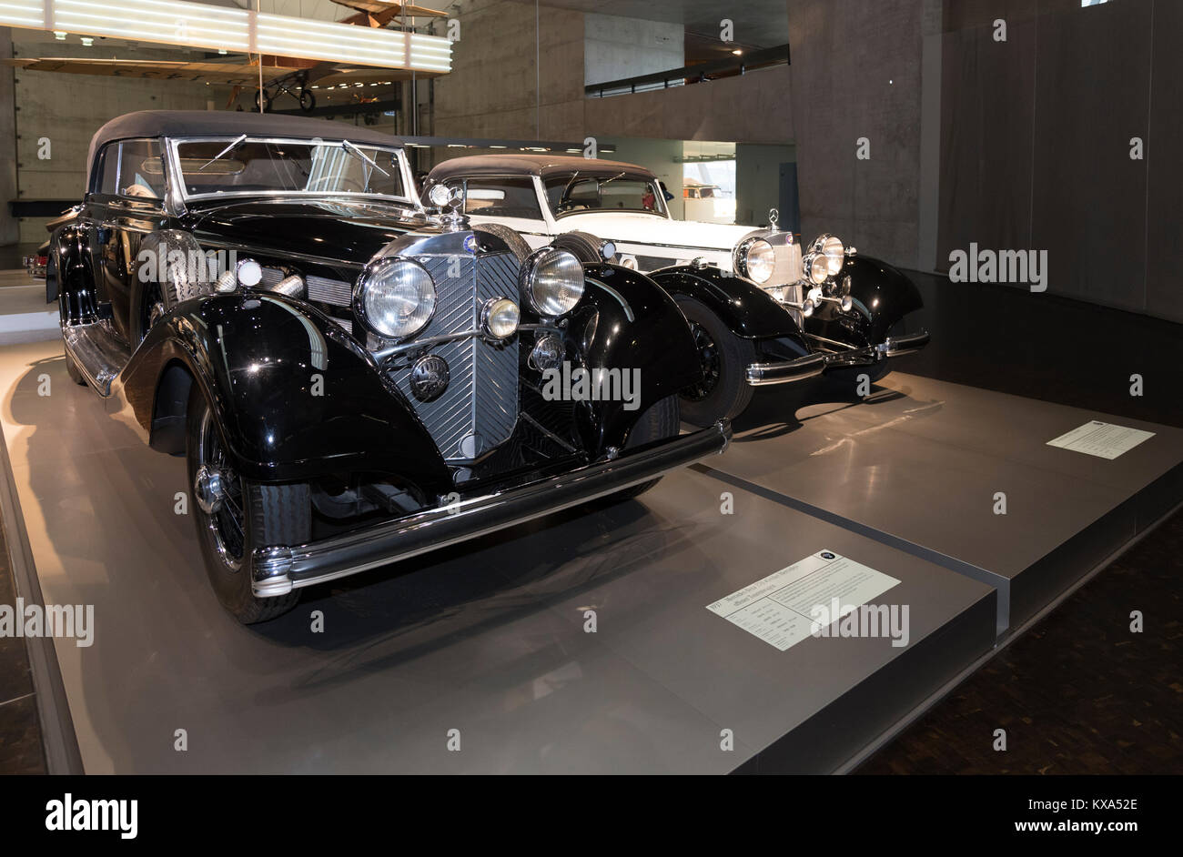 Cars from the Mercedes Museum Collection. Stock Photo