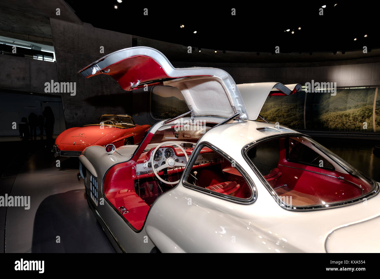 The Legendary Mercedes SL Gullwing from the Mercedes Museum Collection Stock Photo