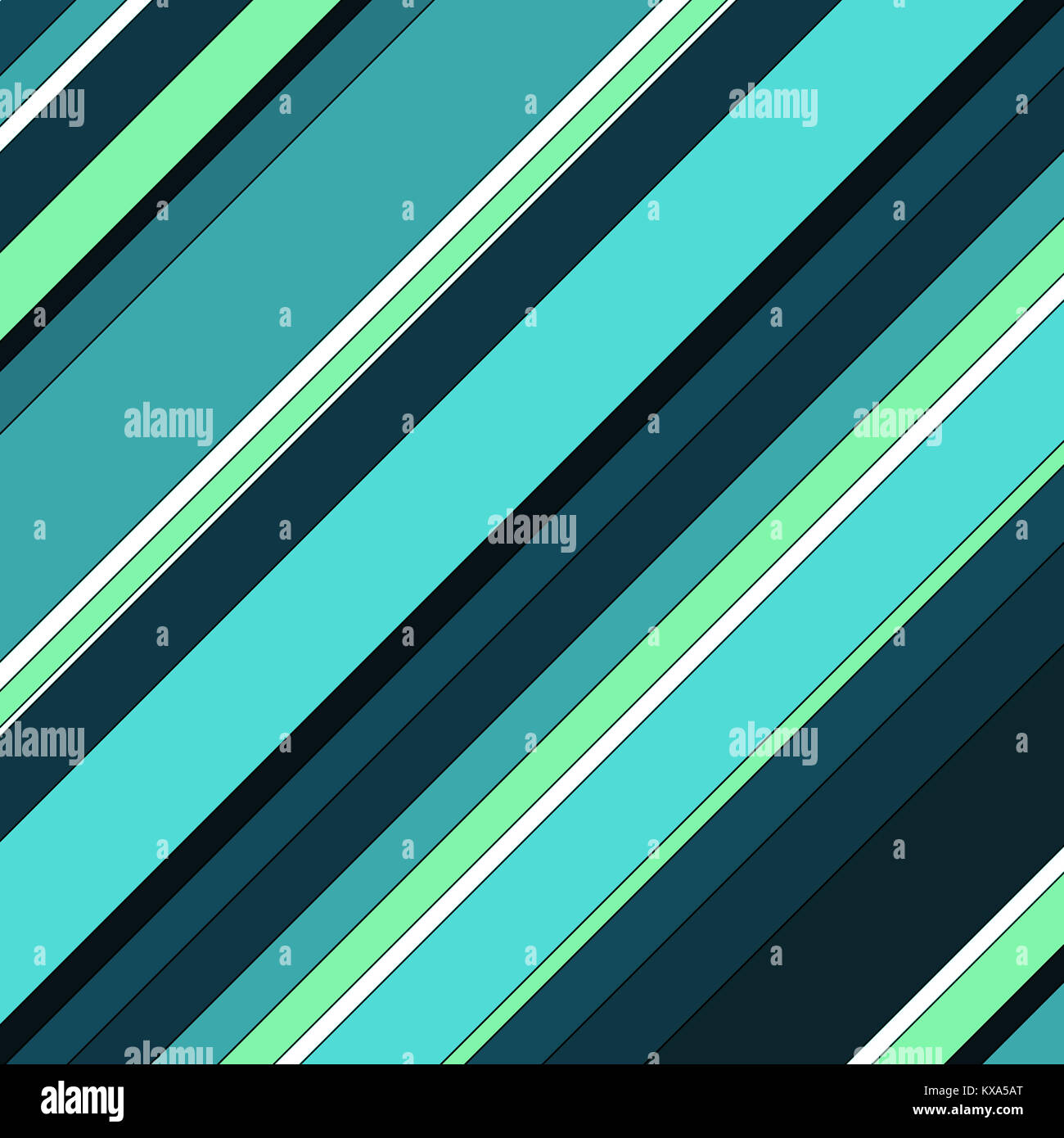 blue and green striped diaganal row pattern background Stock Photo - Alamy