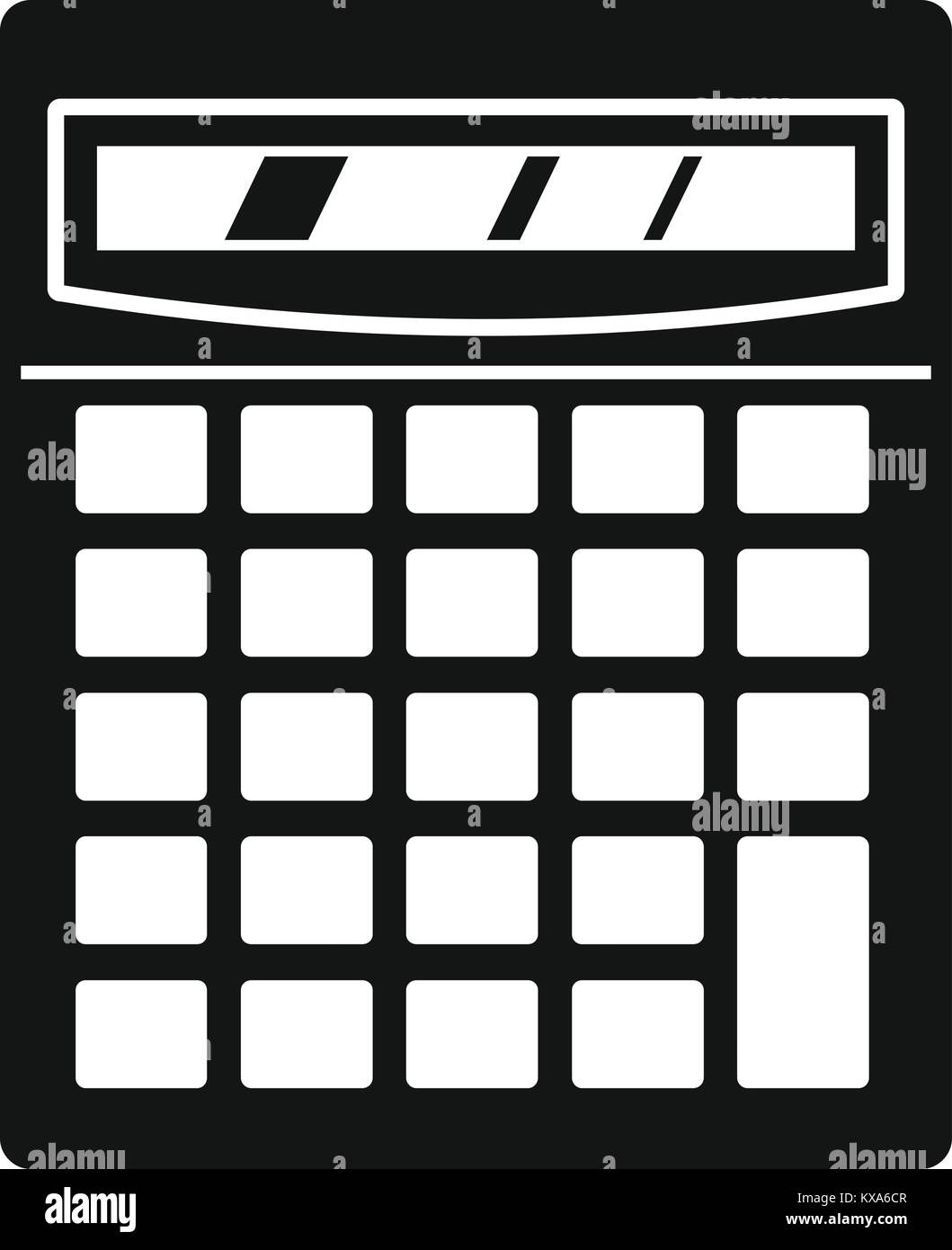 Electronic calculator icon, simple style Stock Vector Image & Art - Alamy