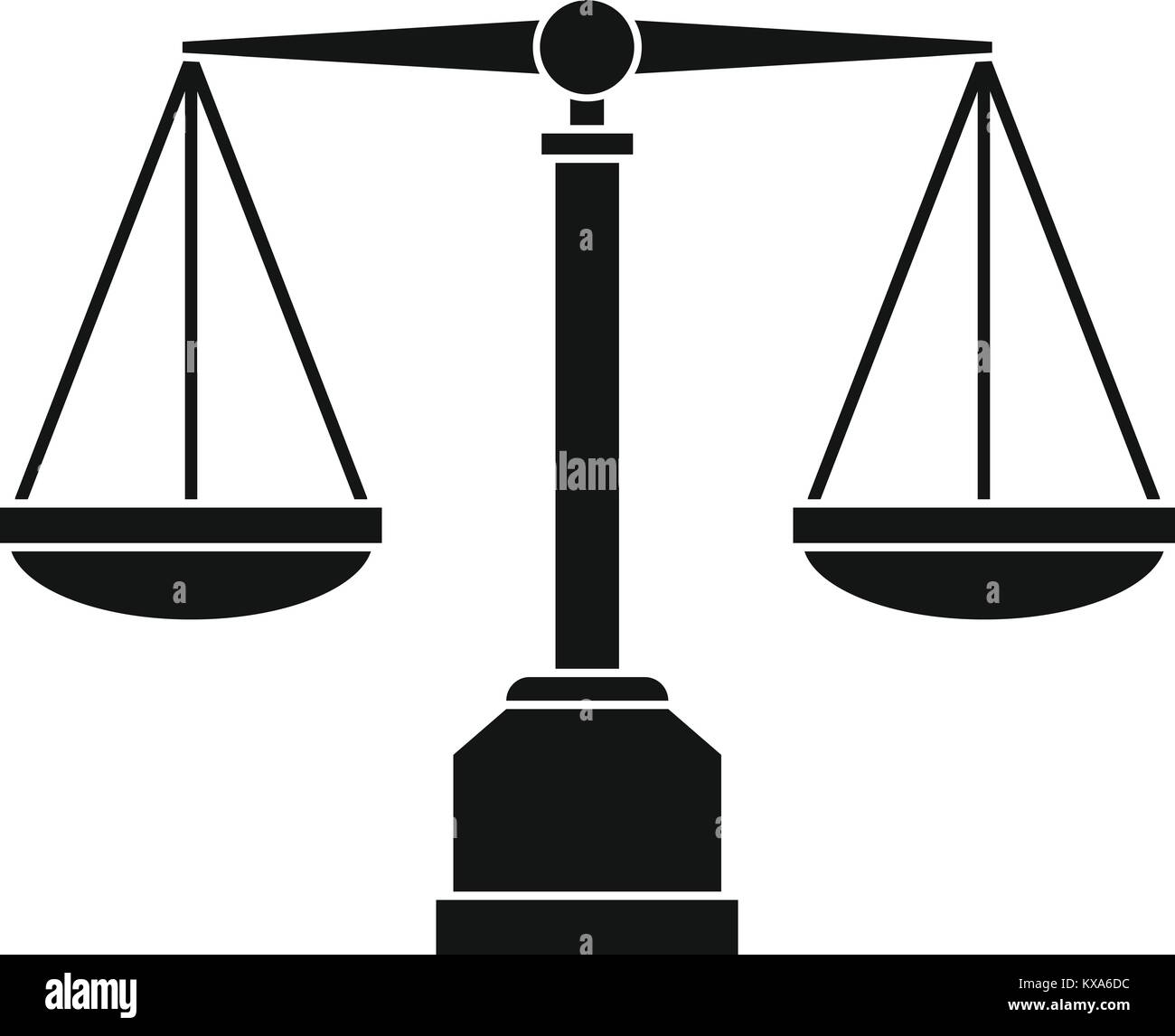 Justice scale icon, simple style Stock Vector Image & Art - Alamy