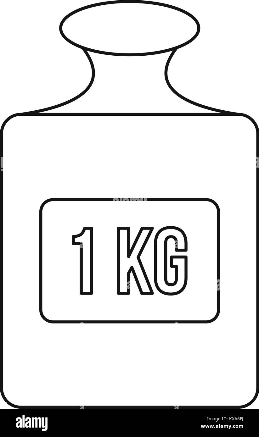 https://c8.alamy.com/comp/KXA6FJ/weight-sign-icon-outline-style-KXA6FJ.jpg