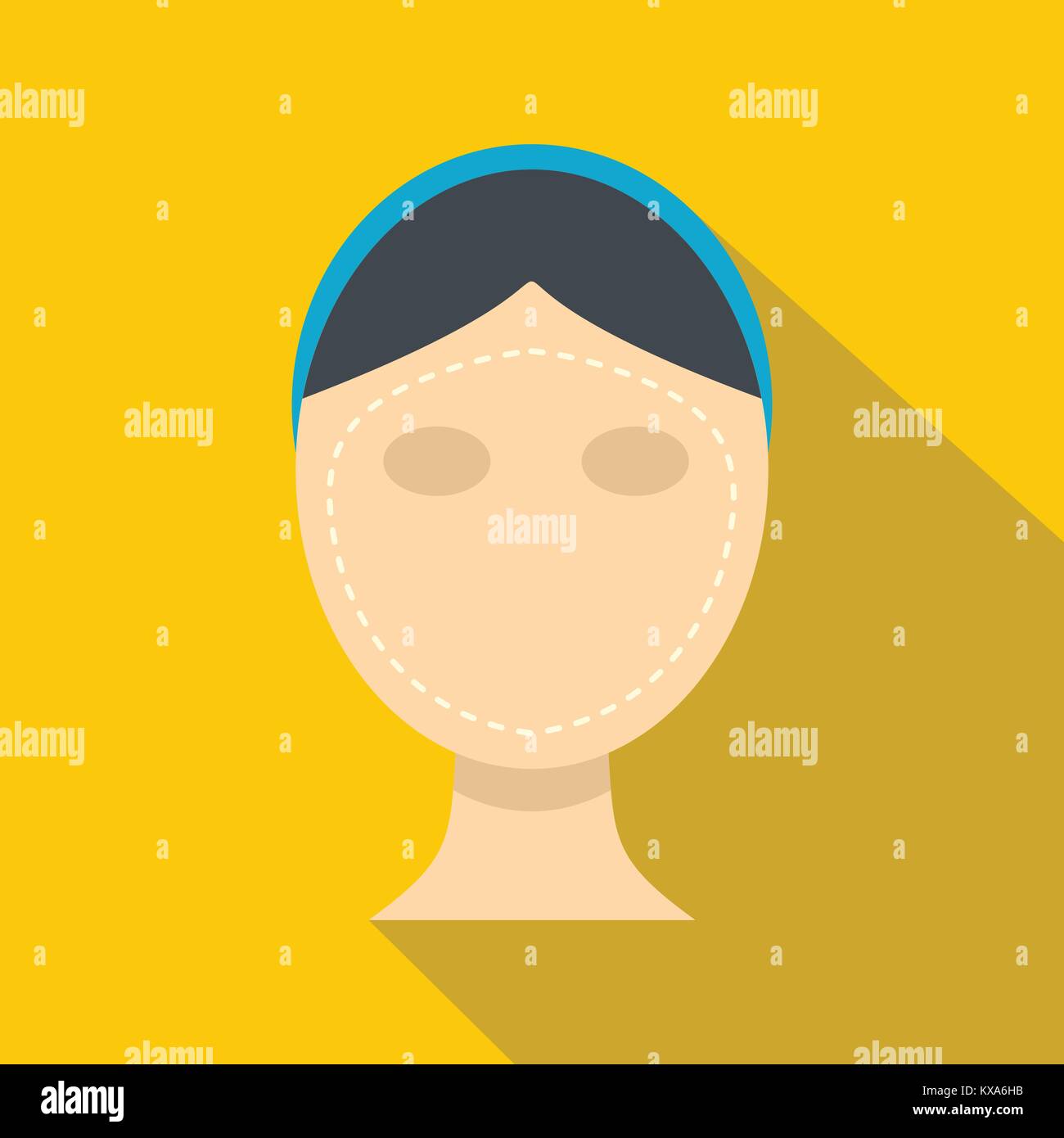 Woman face ready for cosmetic surgery icon Stock Vector Image & Art - Alamy