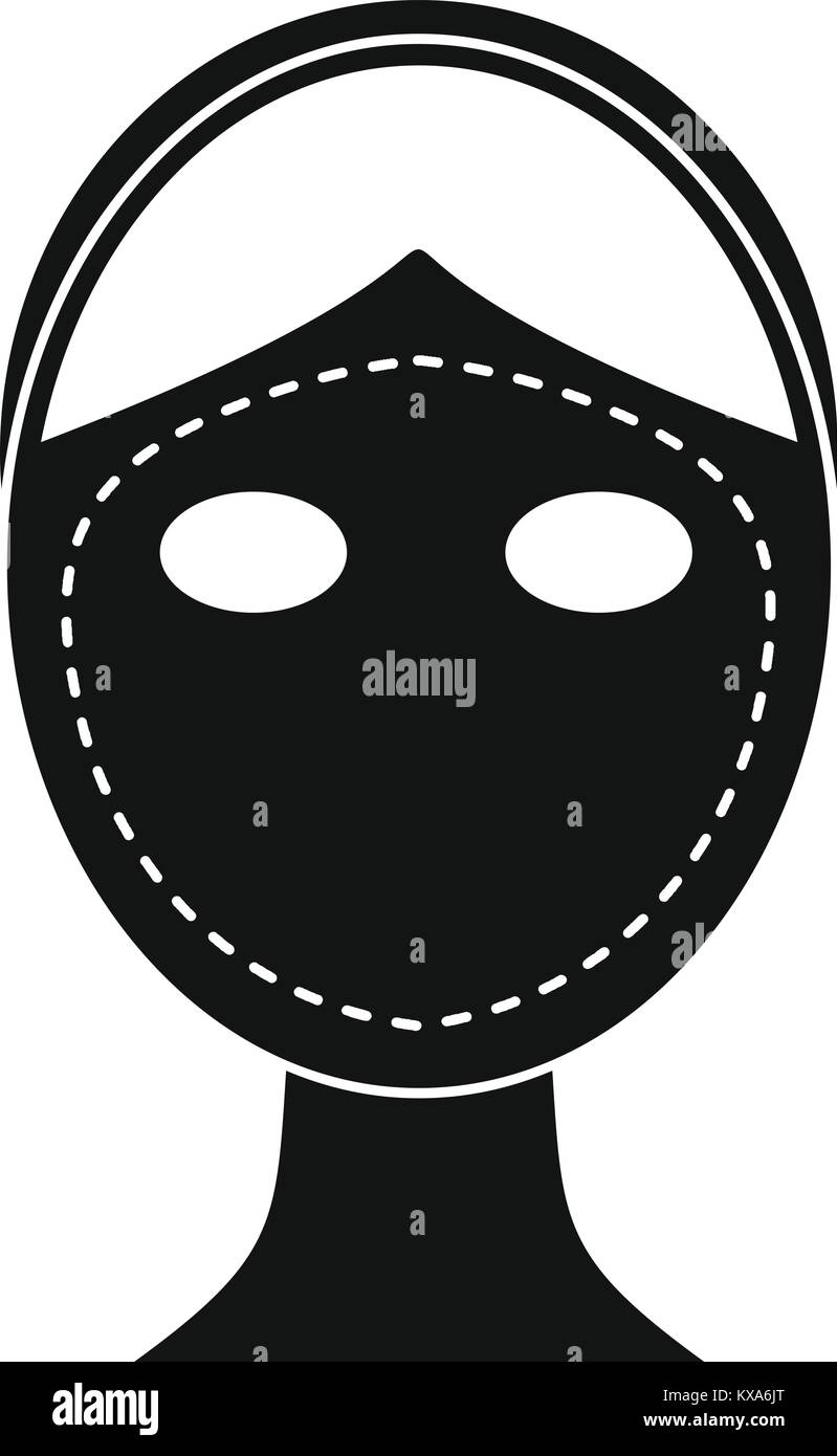 Face marked out for cosmetic surgery icon Stock Vector Image & Art - Alamy