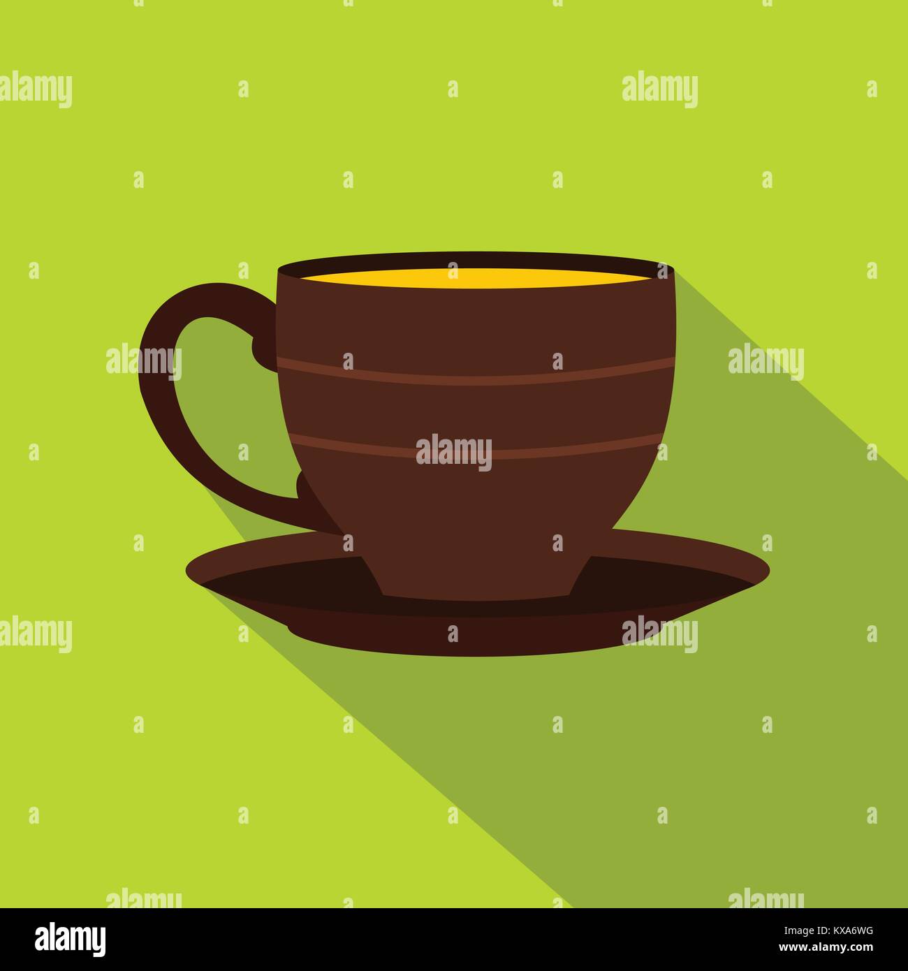Cup icon, flat style Stock Vector Image & Art - Alamy