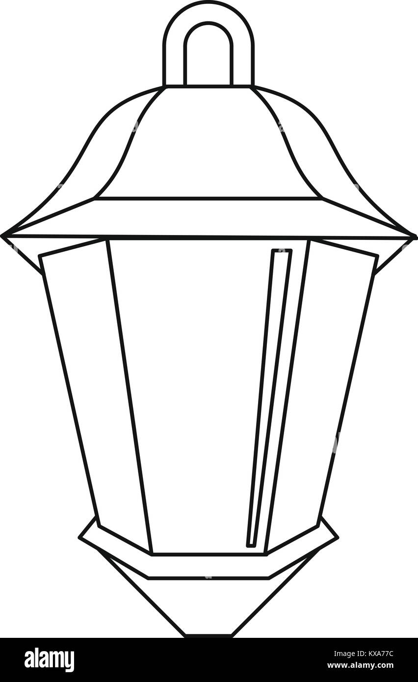 Street light icon, outline style Stock Vector Image & Art - Alamy