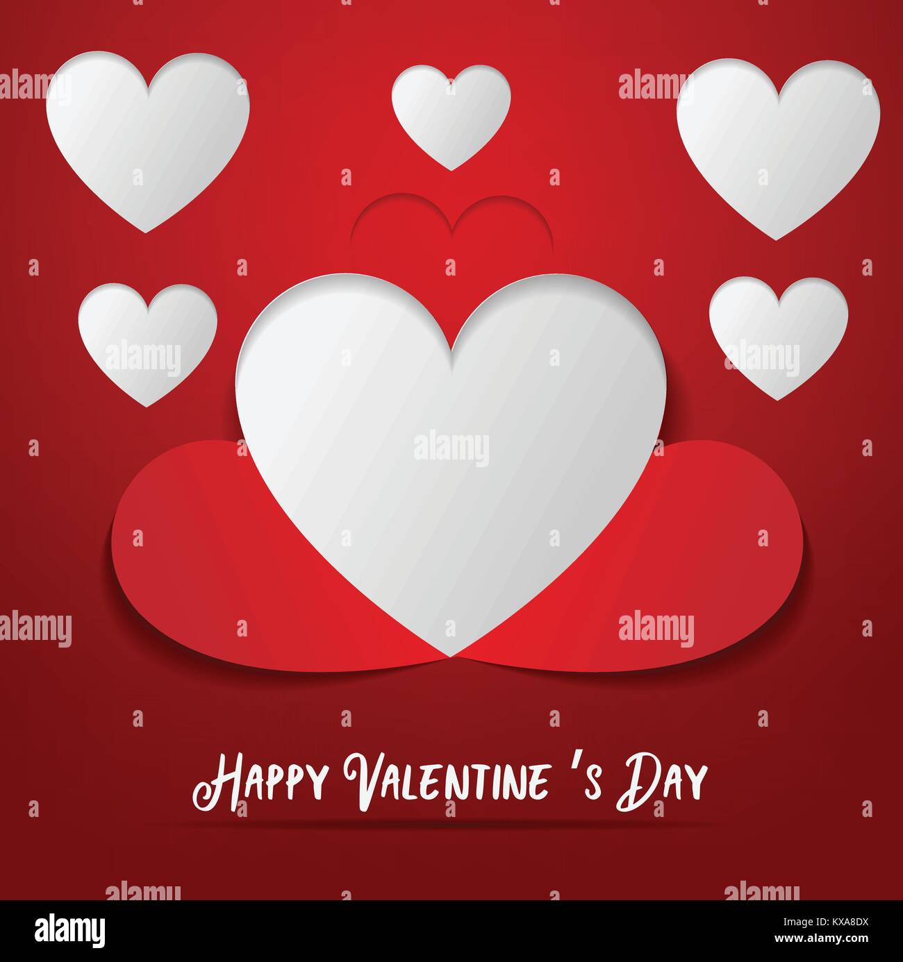 valentines day background vector greeting card Stock Vector Image & Art ...