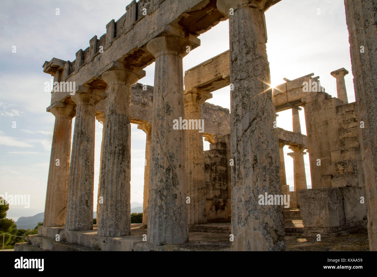 Greek Temple Stock Photo