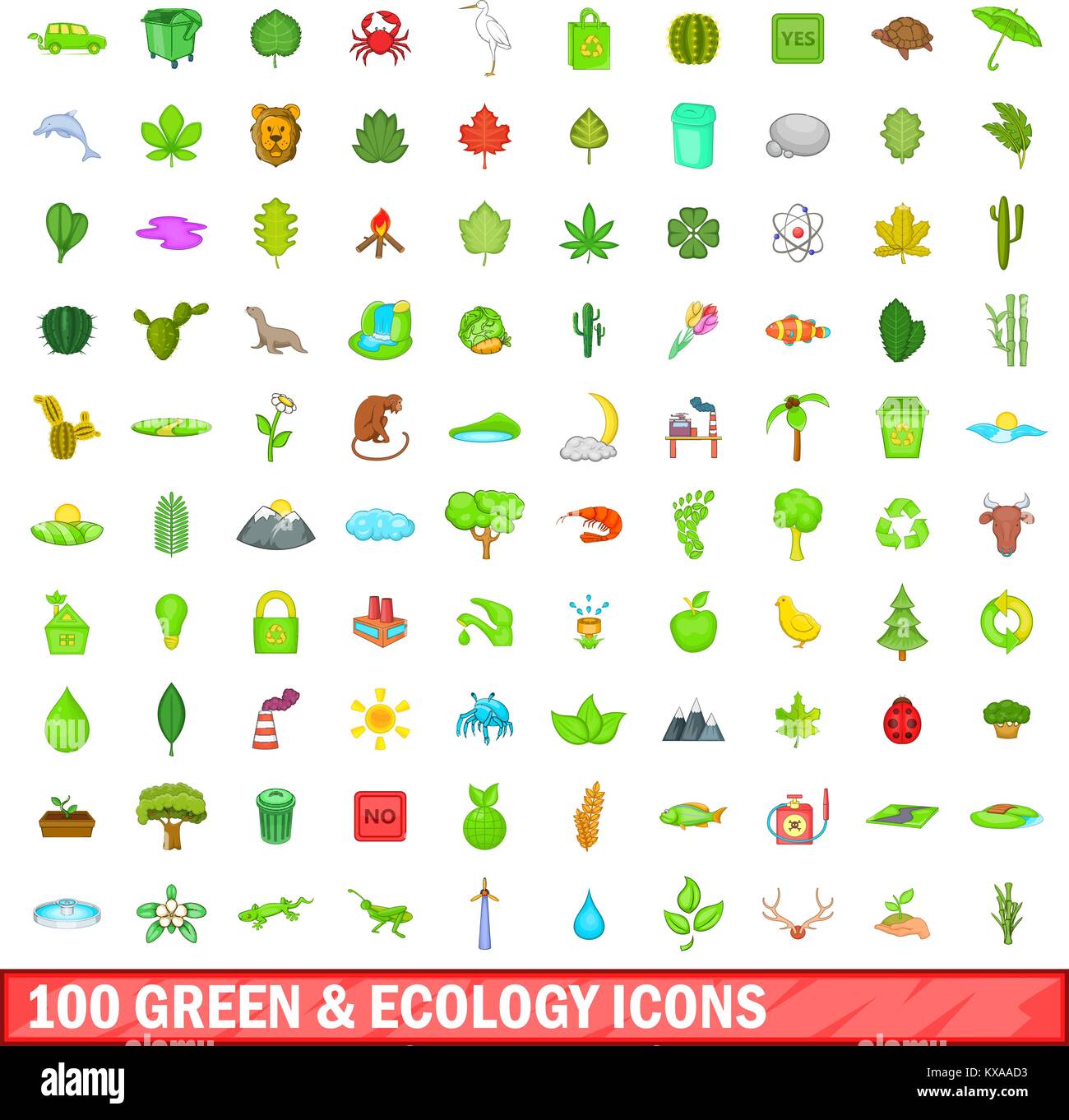 100 green ecology icons hi-res stock photography and images - Alamy