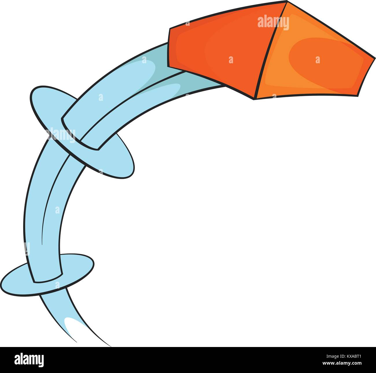 Throw a brick icon, cartoon style Stock Vector Image & Art Alamy