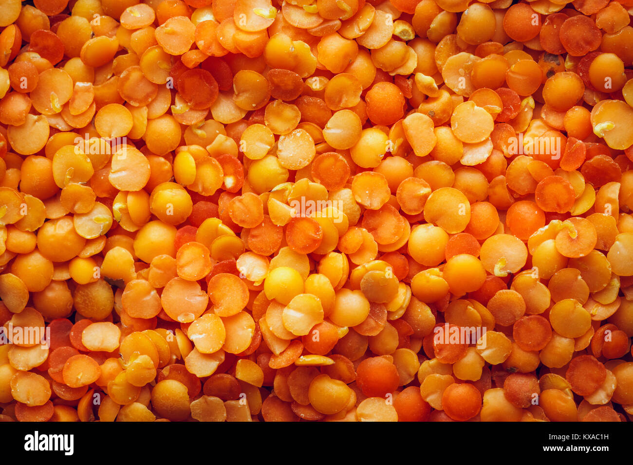 Orange lentils macro background. Macro shot. Top view Stock Photo Alamy