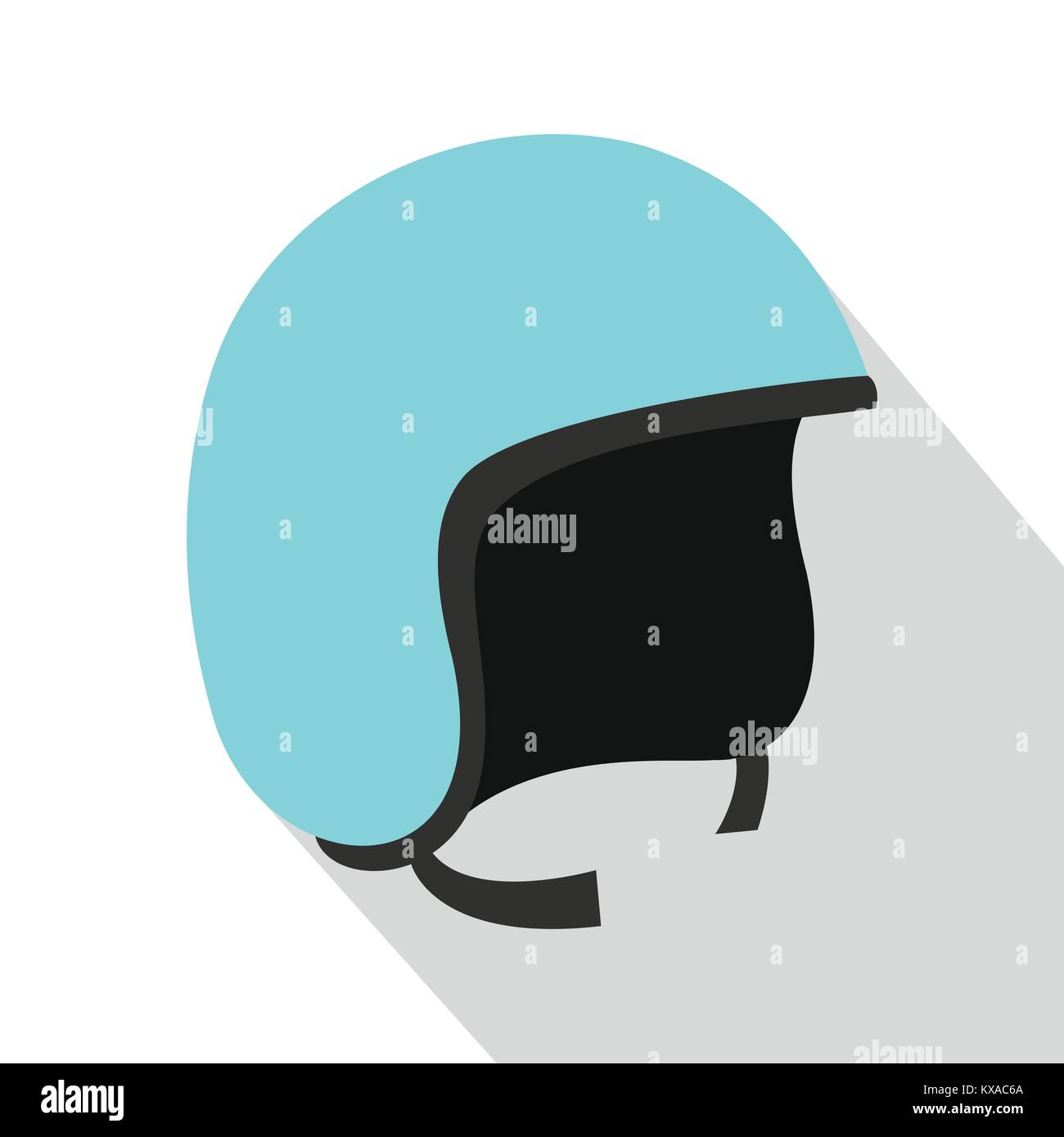 Blue safety helmet icon, flat style Stock Vector Image & Art Alamy