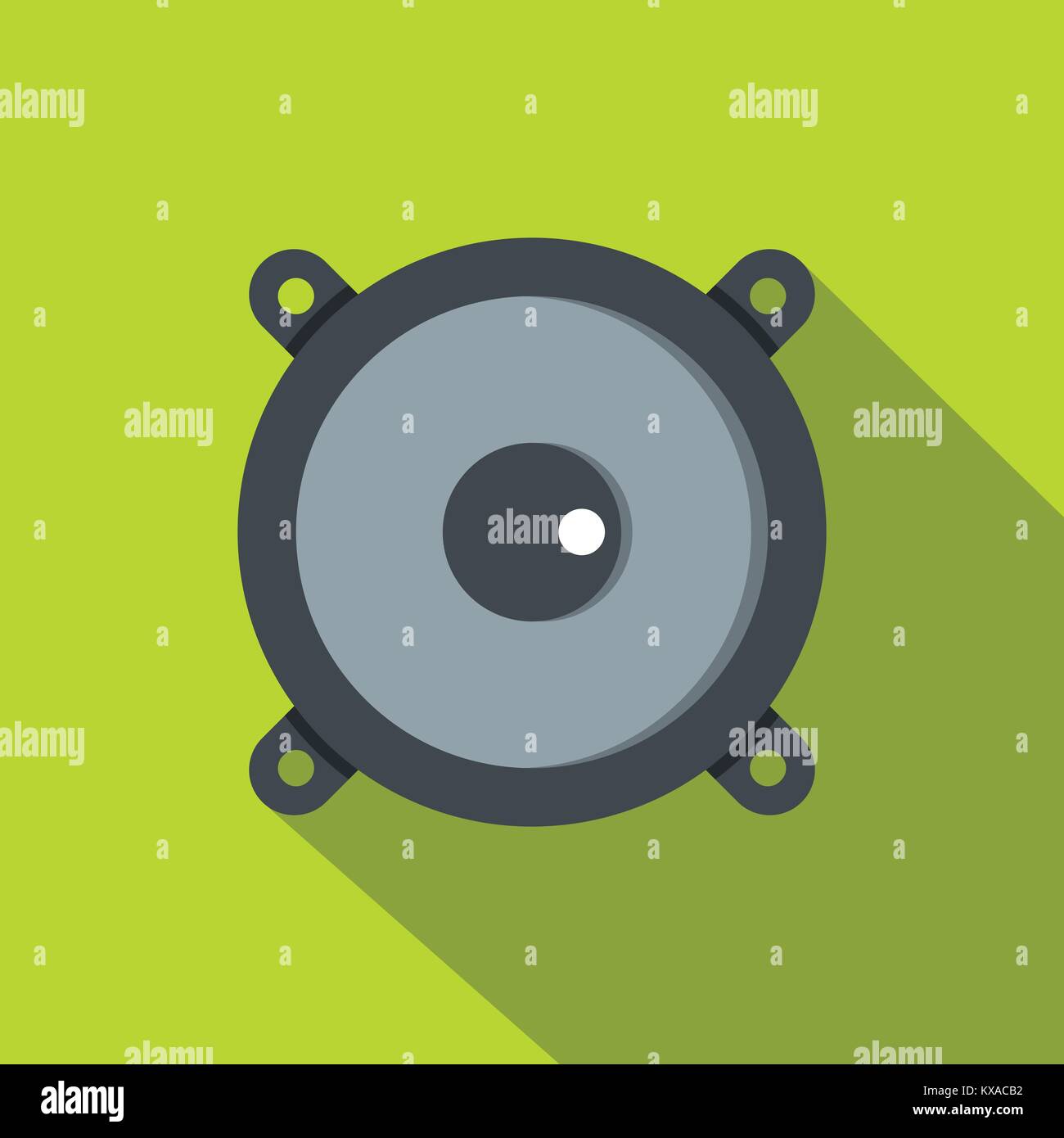 Frontal audio speaker icon, flat style Stock Vector Image & Art - Alamy